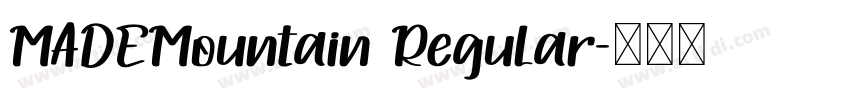 MADEMountain Regular字体转换
